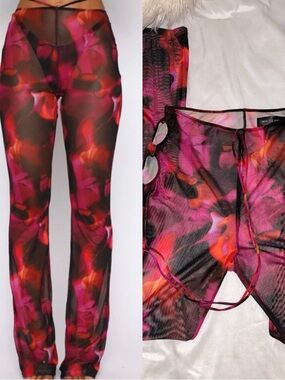 White Fox Boutique Rhythm of the Night Sheer Pants